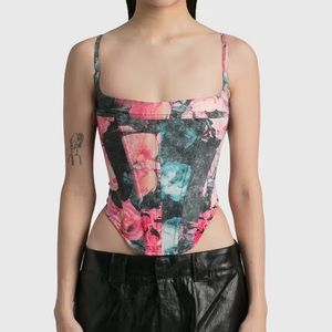 Miaou Venus floral corset top size xs - worn once